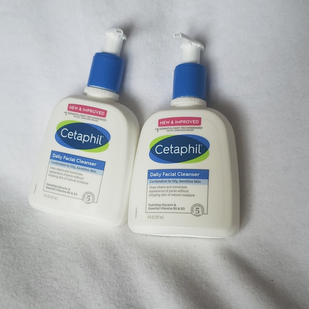 Cetaphil Daily Facial Cleanser 8oz x 2 New